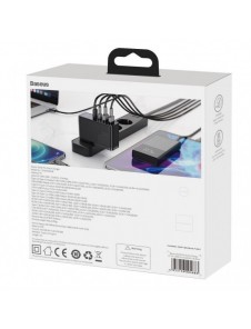 Baseus GaN2 Pro snabbladdare 100W USB / USB Typ C Snabbladdning 4+ Strömförsörjning svart (CCGAN2P-L01)