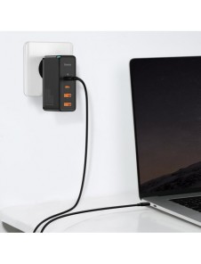 Baseus GaN2 Pro snabbladdare 100W USB / USB Typ C Snabbladdning 4+ Strömförsörjning svart (CCGAN2P-L01)