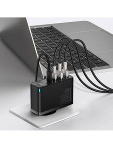 Baseus GaN2 Pro snabbladdare 100W USB / USB Typ C Snabbladdning 4+ Strömförsörjning svart (CCGAN2P-L01)