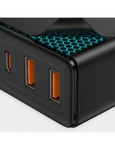 Baseus GaN2 Pro snabbladdare 100W USB / USB Typ C Snabbladdning 4+ Strömförsörjning svart (CCGAN2P-L01)