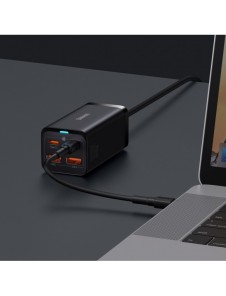 Baseus GaN3 Pro snabb universal GaN-laddare 2 x USB Typ C / 2 x USB 100W PD3.0, QC4.0 +, AFC svart (CCGP000101)