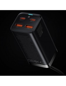 Baseus GaN3 Pro snabb universal GaN-laddare 2 x USB Typ C / 2 x USB 100W PD3.0, QC4.0 +, AFC svart (CCGP000101)