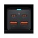 Baseus GaN3 Pro snabb universal GaN-laddare 2 x USB Typ C / 2 x USB 100W PD3.0, QC4.0 +, AFC svart (CCGP000101)
