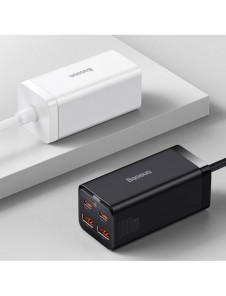 Baseus GaN3 Pro snabb universal GaN-laddare 2 x USB Typ C / 2 x USB 100W PD3.0, QC4.0 +, AFC svart (CCGP000101)