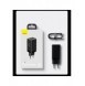 Baseus GaN3 Pro snabb universal GaN-laddare 2 x USB Typ C / USB + kabel USB Typ C - USB Typ C 65W PD3.0, QC4.0 +, AFC vit (CCGP0