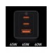 Baseus GaN3 Pro snabb universal GaN-laddare 2 x USB Typ C / USB + kabel USB Typ C - USB Typ C 65W PD3.0, QC4.0 +, AFC vit (CCGP0