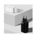 Baseus GaN3 Pro snabb universal GaN-laddare 2 x USB Typ C / USB + kabel USB Typ C - USB Typ C 65W PD3.0, QC4.0 +, AFC vit (CCGP0