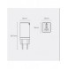 Baseus GaN3 Pro snabb universal GaN-laddare 2 x USB Typ C / USB + kabel USB Typ C - USB Typ C 65W PD3.0, QC4.0 +, AFC vit (CCGP0