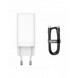 Baseus GaN3 Pro snabb universal GaN-laddare 2 x USB Typ C / USB + kabel USB Typ C - USB Typ C 65W PD3.0, QC4.0 +, AFC vit (CCGP0