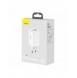 Baseus GaN3 Pro snabb universal GaN-laddare 2 x USB Typ C / USB + kabel USB Typ C - USB Typ C 65W PD3.0, QC4.0 +, AFC vit (CCGP0