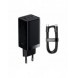 Baseus GaN3 Pro snabb universal GaN-laddare 2 x USB Typ C / USB 65W PD3.0, QC4.0 +, AFC svart + USB Typ C - USB Typ C-kabel 1m (