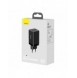 Baseus GaN3 Pro snabb universal GaN-laddare 2 x USB Typ C / USB 65W PD3.0, QC4.0 +, AFC svart + USB Typ C - USB Typ C-kabel 1m (