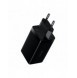 Baseus GaN3 Pro snabb universal GaN-laddare 2 x USB Typ C / USB 65W PD3.0, QC4.0 +, AFC svart + USB Typ C - USB Typ C-kabel 1m (