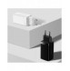 Baseus GaN3 Pro snabb universal GaN-laddare 2 x USB Typ C / USB 65W PD3.0, QC4.0 +, AFC svart + USB Typ C - USB Typ C-kabel 1m (