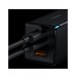 Baseus GaN3 Pro snabb universal GaN-laddare 2 x USB Typ C / USB 65W PD3.0, QC4.0 +, AFC svart + USB Typ C - USB Typ C-kabel 1m (