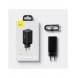 Baseus GaN3 Pro snabb universal GaN-laddare 2 x USB Typ C / USB 65W PD3.0, QC4.0 +, AFC svart + USB Typ C - USB Typ C-kabel 1m (