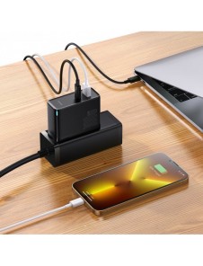 Baseus GaN5 Pro snabb universal väggladdare GaN USB Typ C / USB 100W PD3.0, QC4.0+, AFC svart (CCGP090201)