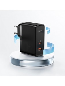 Baseus GaN5 Pro snabb universal väggladdare GaN USB Typ C / USB 100W PD3.0, QC4.0+, AFC svart (CCGP090201)