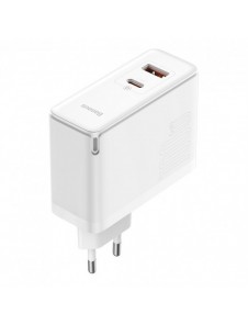 Baseus GaN5 Pro snabb universal väggladdare GaN USB Typ C / USB 100W PD3.0, QC4.0+, AFC vit (CCGP090202)