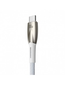 Baseus Glimmer Series snabbladdningskabel USB-A - USB-C 100W 480Mbps 1m vit