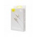 Baseus Glimmer Series snabbladdningskabel USB-A - USB-C 100W 480Mbps 1m vit