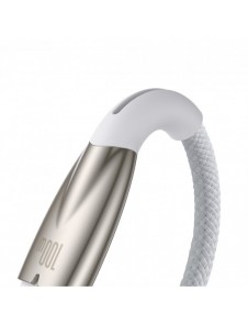 Baseus Glimmer Series snabbladdningskabel USB-A - USB-C 100W 480Mbps 1m vit