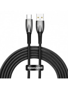 Baseus Glimmer Series Snabbladdningskabel USB-A - USB-C 100W 480Mbps 2m svart