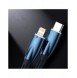 Baseus Glimmer Series Snabbladdningskabel USB-A - USB-C 100W 480Mbps 2m svart