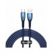 Baseus Glimmer Series Snabbladdningskabel USB-A - USB-C 100W 480Mbps 2m blå