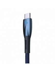 Baseus Glimmer Series Snabbladdningskabel USB-A - USB-C 100W 480Mbps 2m blå