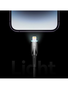 Baseus Glimmer Series Snabbladdningskabel USB-A - USB-C 100W 480Mbps 2m blå