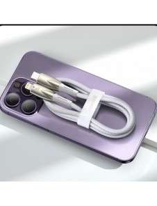 Baseus Glimmer Series Snabbladdningskabel USB-A - USB-C 100W 480Mbps 2m blå