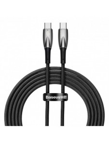 Baseus Glimmer Series Snabbladdningskabel USB-C 480Mbps PD 100W 2m Svart