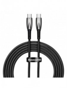 Baseus Glimmer Series Snabbladdningskabel USB-C 480Mbps PD 100W 2m Svart