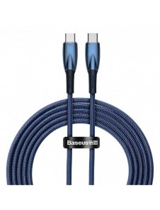 Baseus Glimmer Series Snabbladdningskabel USB-C 480Mbps PD 100W 2m Blå