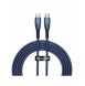 Baseus Glimmer Series Snabbladdningskabel USB-C 480Mbps PD 100W 2m Blå