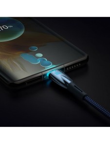 Baseus Glimmer Series Snabbladdningskabel USB-C 480Mbps PD 100W 2m Blå