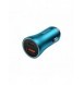 Baseus Golden Contactor Max snabb billaddare USB + USB typ C 60 W Snabbladdning blå (CGJM000103)