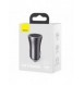 Baseus Golden Contactor Max snabb billaddare USB + USB typ C 60 W Quick Charge mörkgrå (CGJM000113)