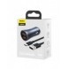 Baseus Golden Contactor Pro snabb billaddare 2x USB 40 W Snabbladdning SCP FCP AFC + USB-kabel - USB Typ C grå (TZCCJD-A0G)