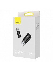 Baseus Ingenuity Series Mini USB 3.1 OTG till USB Typ C-adapter svart (ZJJQ000101)
