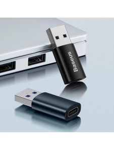 Baseus Ingenuity Series Mini USB 3.1 OTG till USB Typ C-adapter svart (ZJJQ000101)