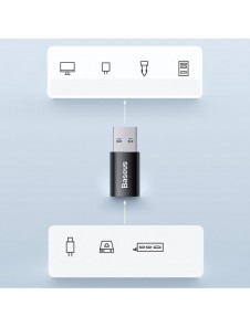 Baseus Ingenuity Series Mini USB 3.1 OTG till USB Typ C-adapter svart (ZJJQ000101)