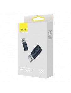 Baseus Ingenuity Series Mini USB 3.1 OTG till USB Typ C-adapter blå (ZJJQ000103)