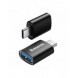 Baseus Ingenuity Series pluggadapter USB Typ C till USB-A 3.2 gen 1 svart (ZJJQ000001)
