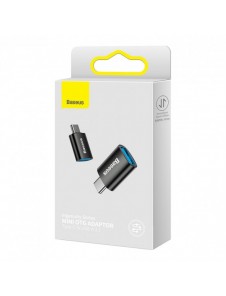 Baseus Ingenuity Series pluggadapter USB Typ C till USB-A 3.2 gen 1 svart (ZJJQ000001)