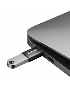 Baseus Ingenuity Series pluggadapter USB Typ C till USB-A 3.2 gen 1 svart (ZJJQ000001)