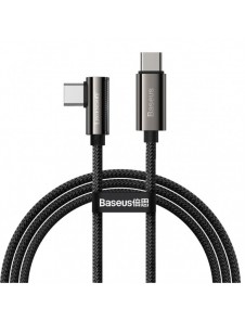 Baseus legendariska vinklade snabbladdningskabel USB typ C - USB typ C 100W 5A 1m svart (CATCS-01)