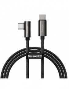 Baseus legendariska vinklade snabbladdningskabel USB typ C - USB typ C 100W 5A 1m svart (CATCS-01)