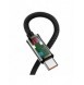 Baseus legendariska vinklade snabbladdningskabel USB typ C - USB typ C 100W 5A 1m svart (CATCS-01)